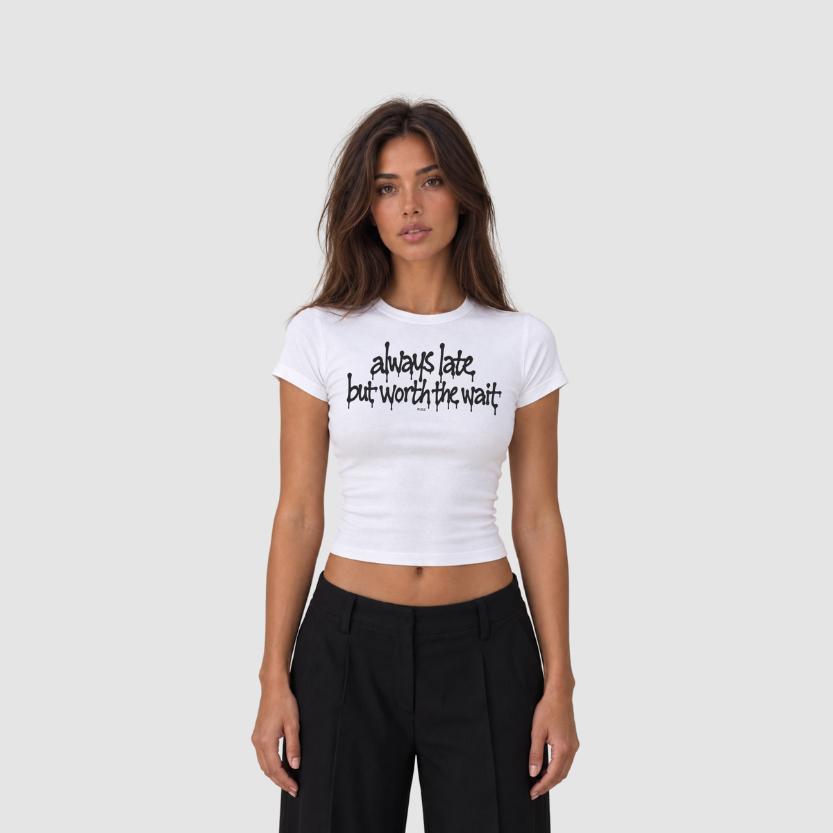 ALWAYS LATE BABY TEE
