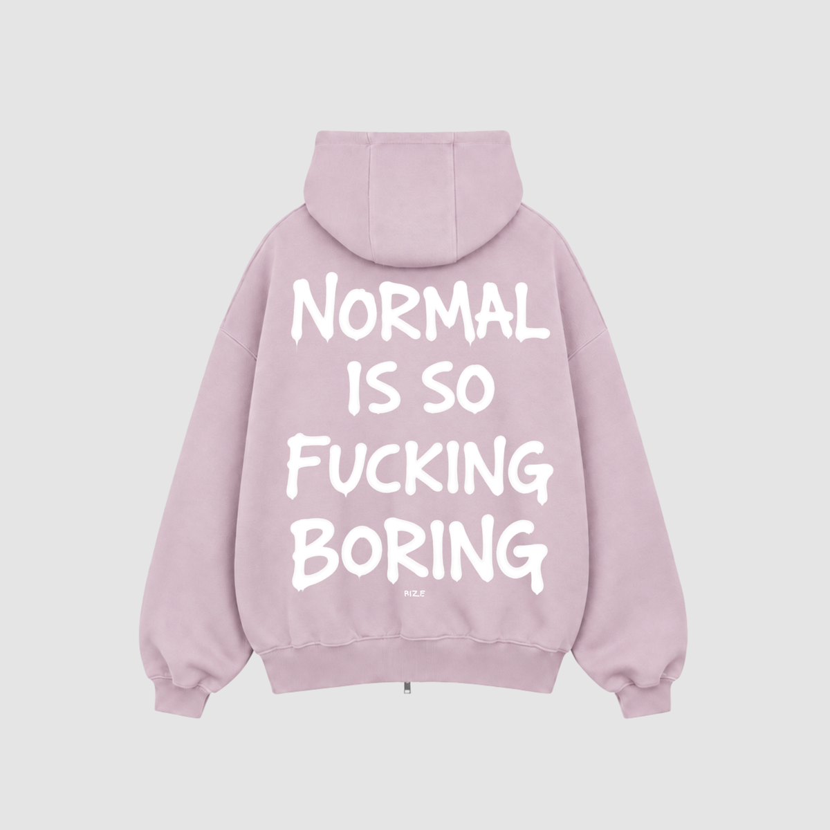 Zip Hoodie von RIZE mit Aufdruck: Normal Is So Fucking Boring