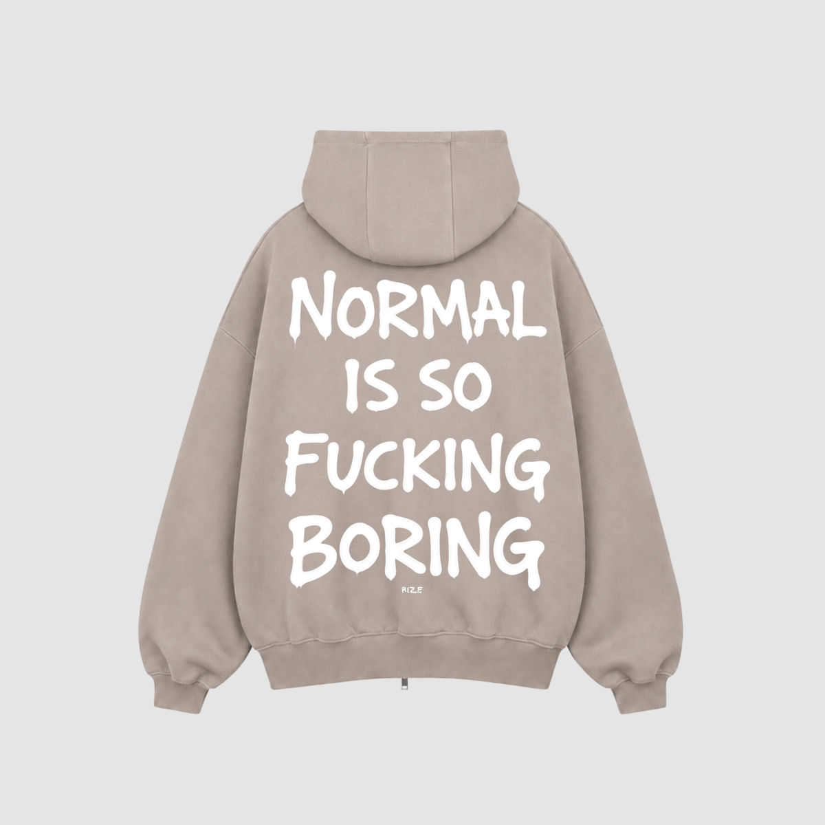 Zip Hoodie von RIZE mit Aufdruck: Normal Is So Fucking Boring