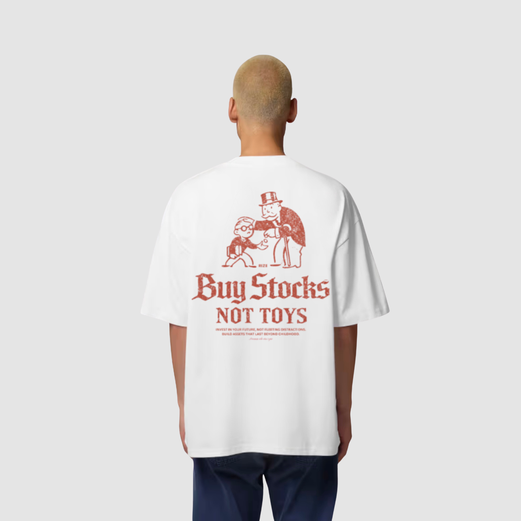 BUY STOCKS NOT TOYS TEE