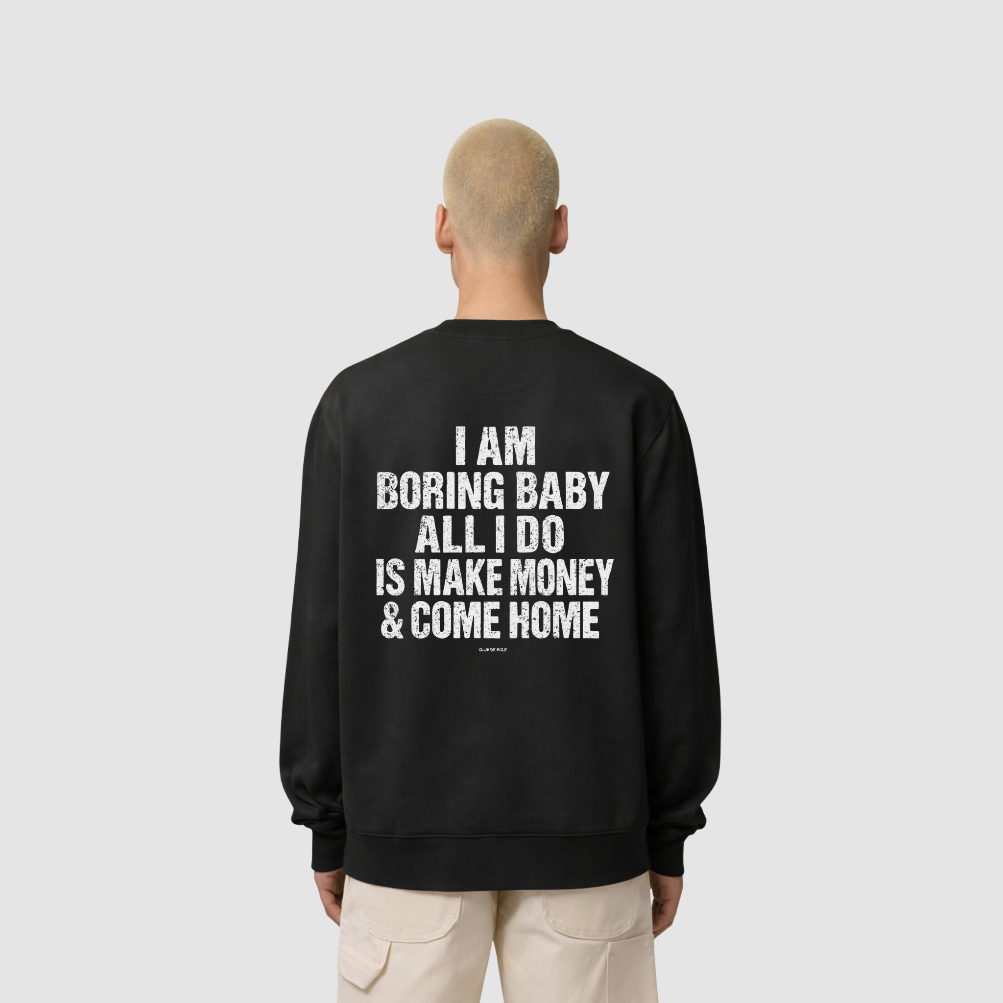 BORING BUT RICH SWEATER