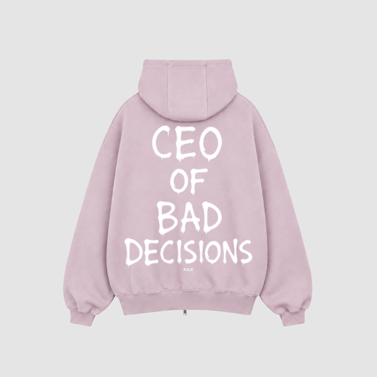 Zip Hoodie von RIZE mit Aufdruck: CEO Of Bad Decisions