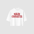 Boxy Tee von RIZE mit Aufdruck: Main Charakter