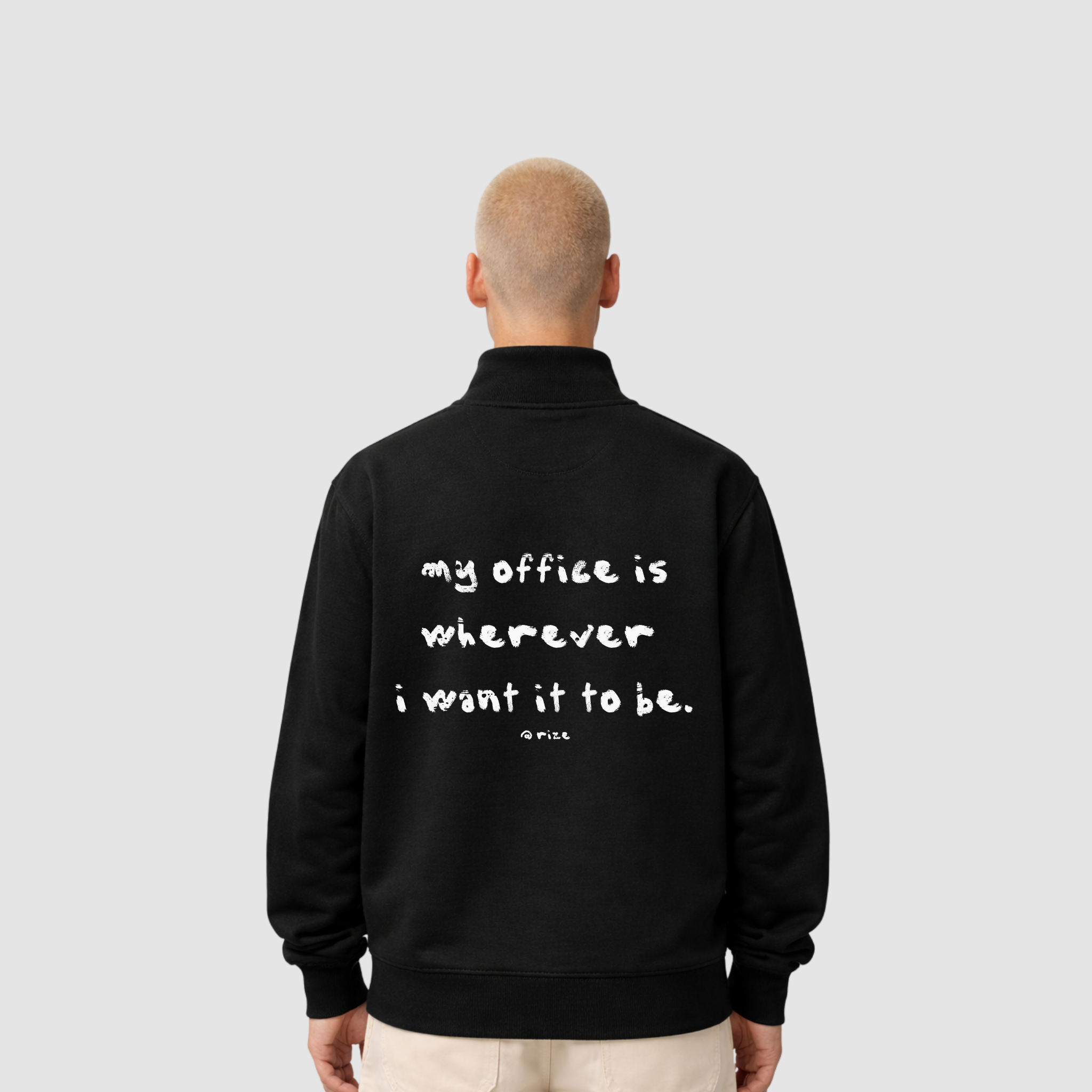 GLOBAL OFFICE HALF ZIP