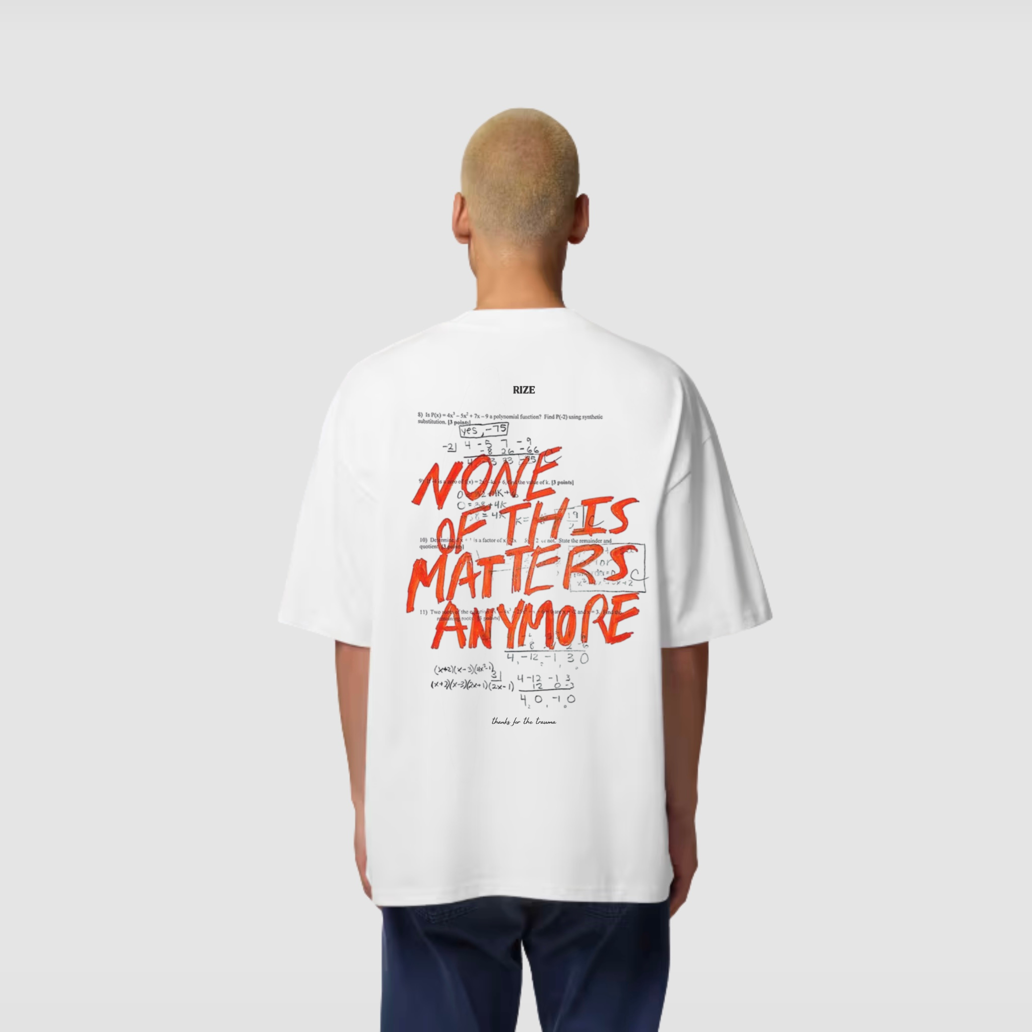 NO MORE MATH TEE