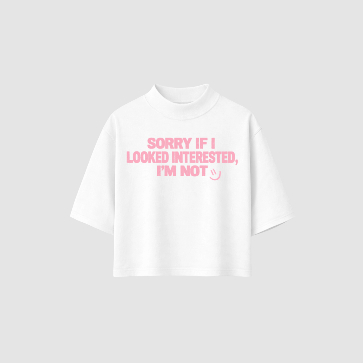 NOT INTERESTED BOXY TEE