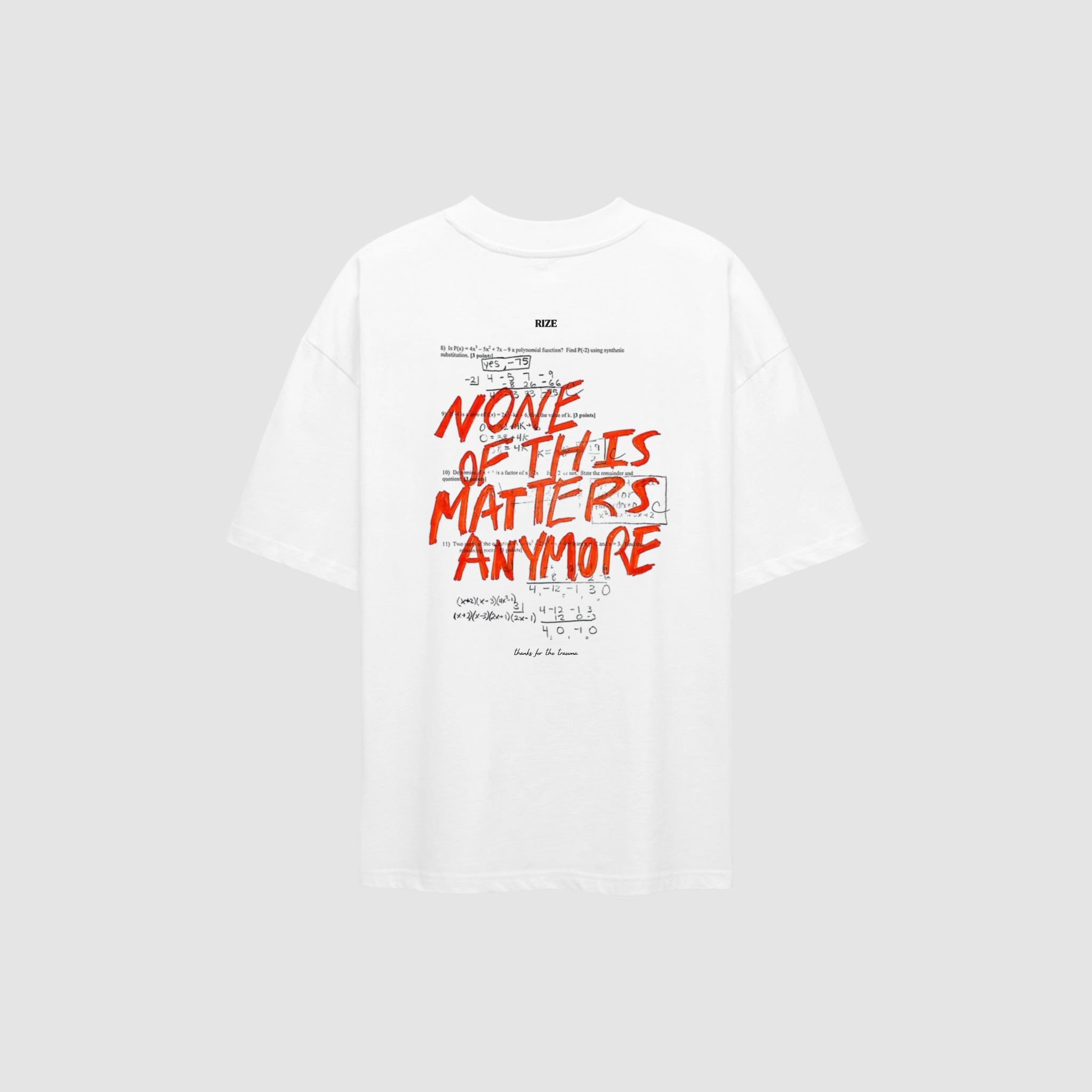 NO MORE MATH TEE