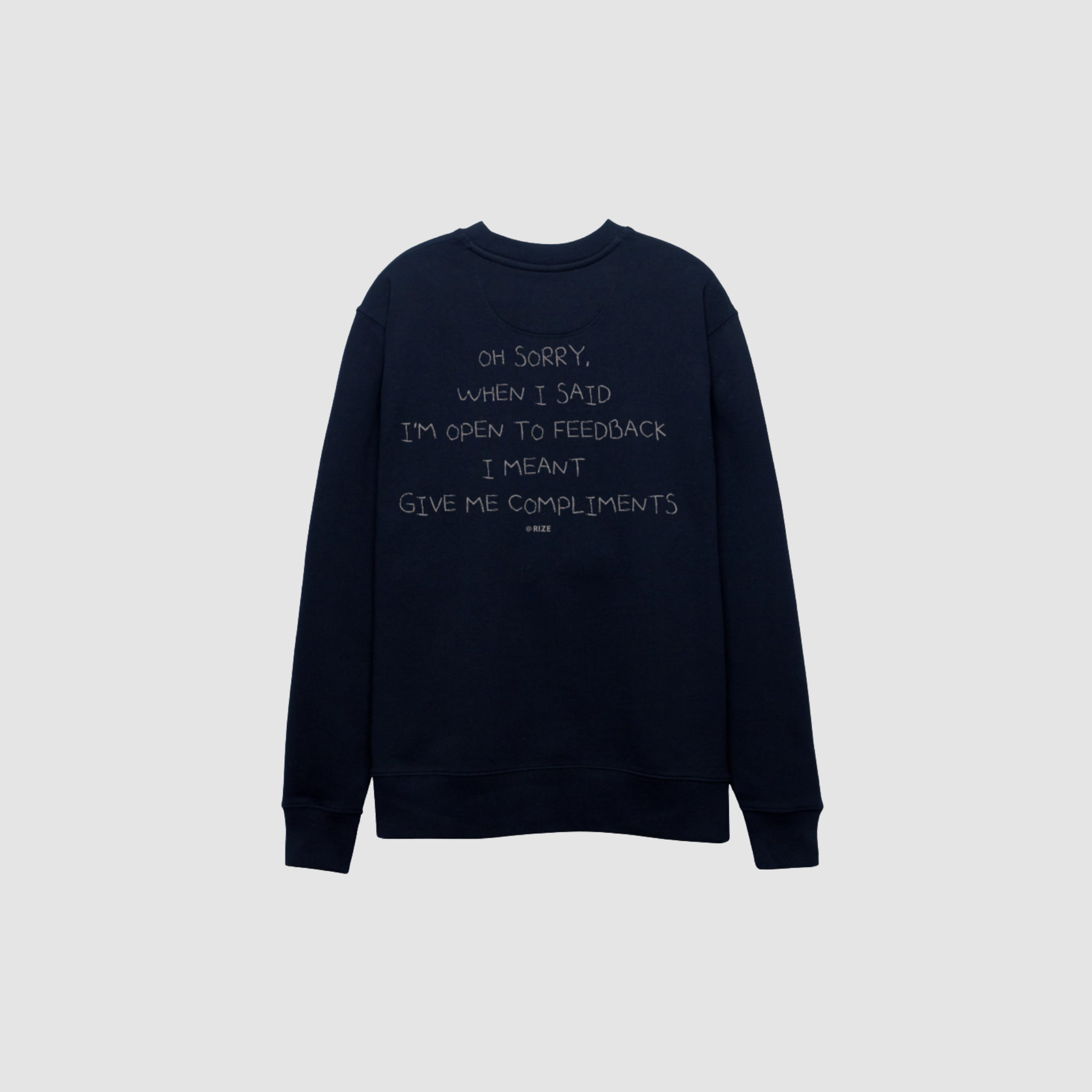 OPEN TO FEEDBACK SWEATER