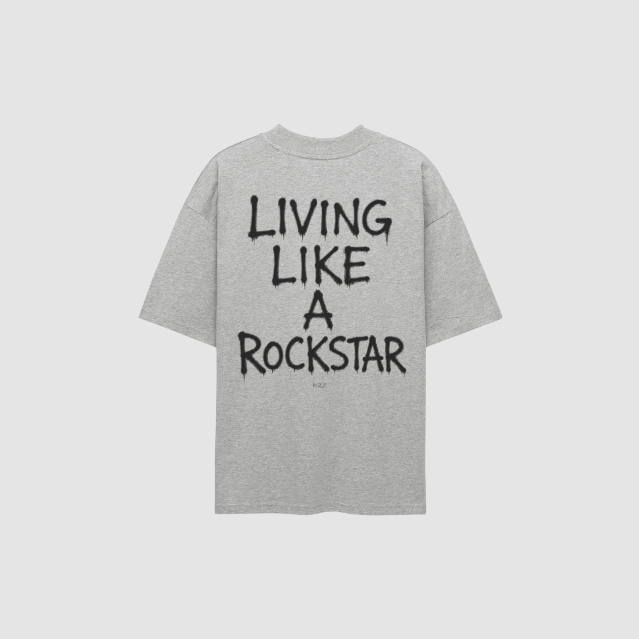 T-Shirt von RIZE mit Aufdruck: Living Like A Rockstar