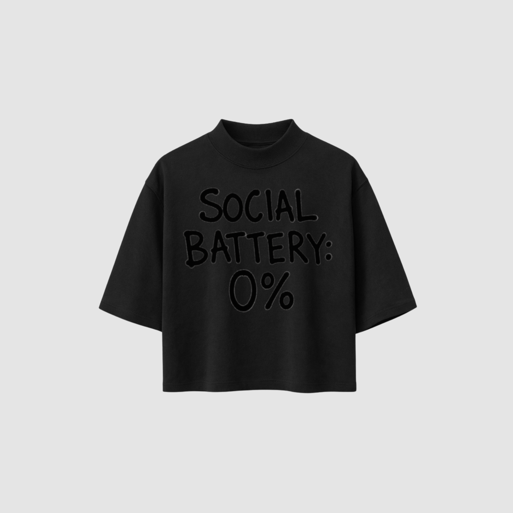 SOCIAL BATTERY BOXY TEE