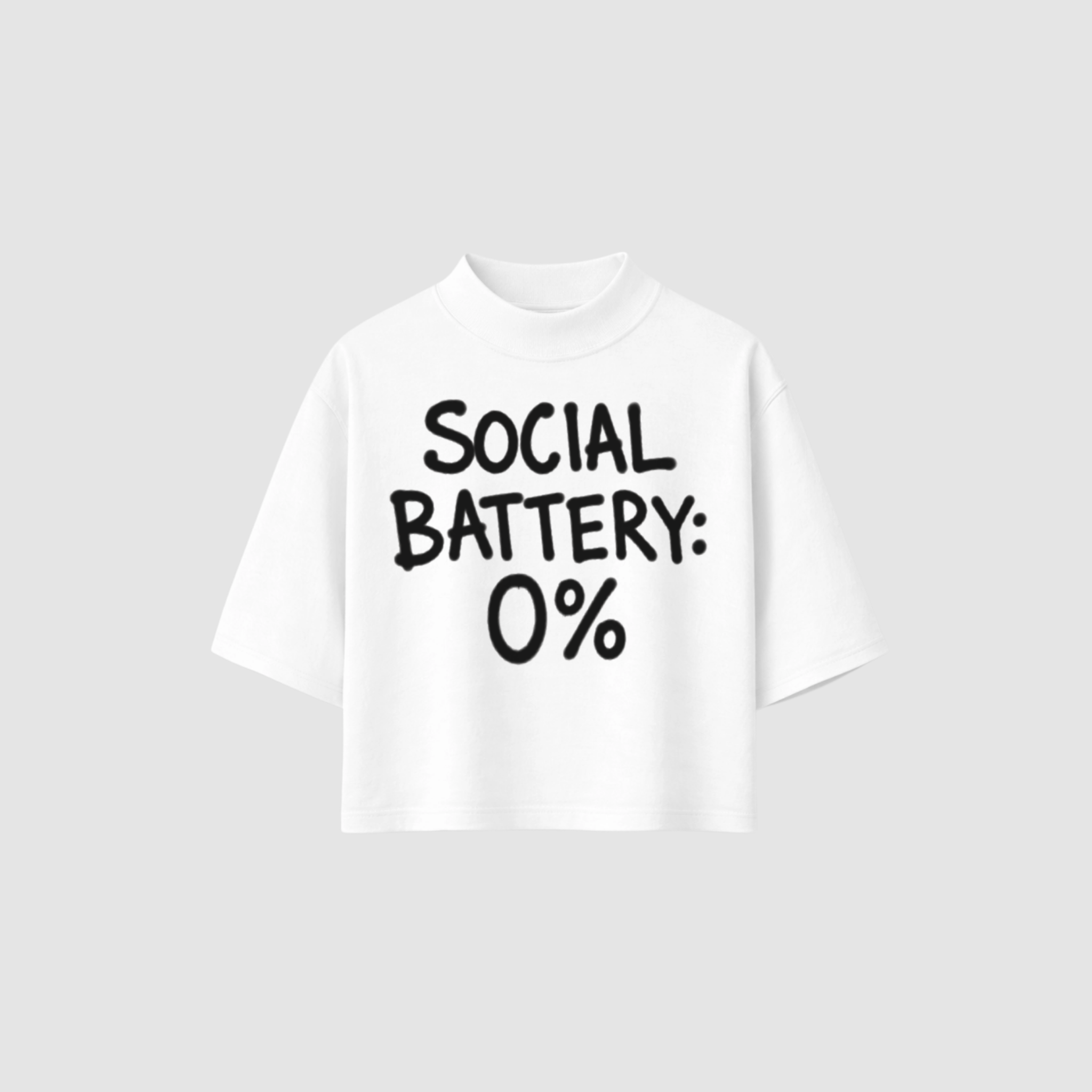SOCIAL BATTERY BOXY TEE