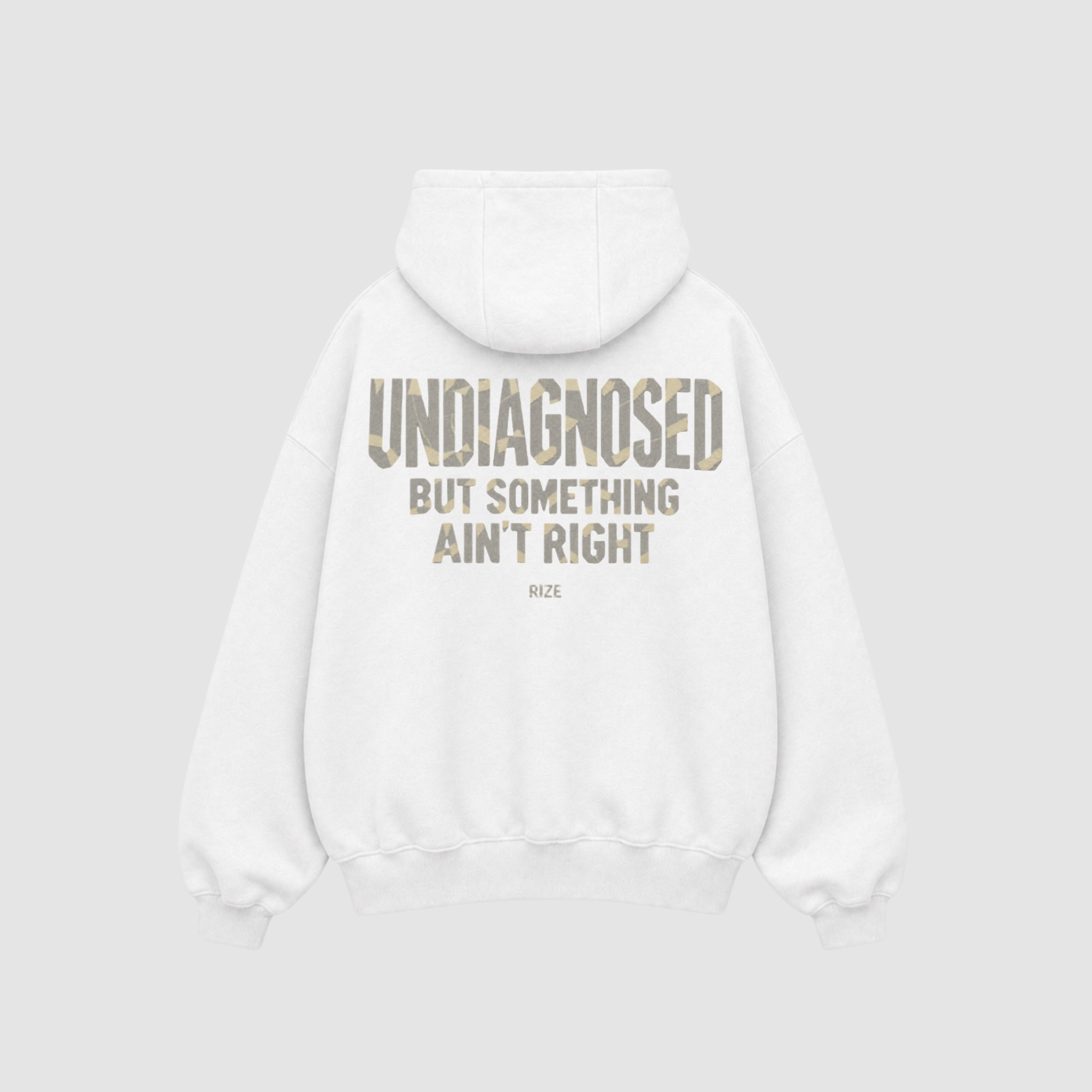 Hoodie von RIZE mit Aufdruck: Undiagnosed, But Something Ain't Right