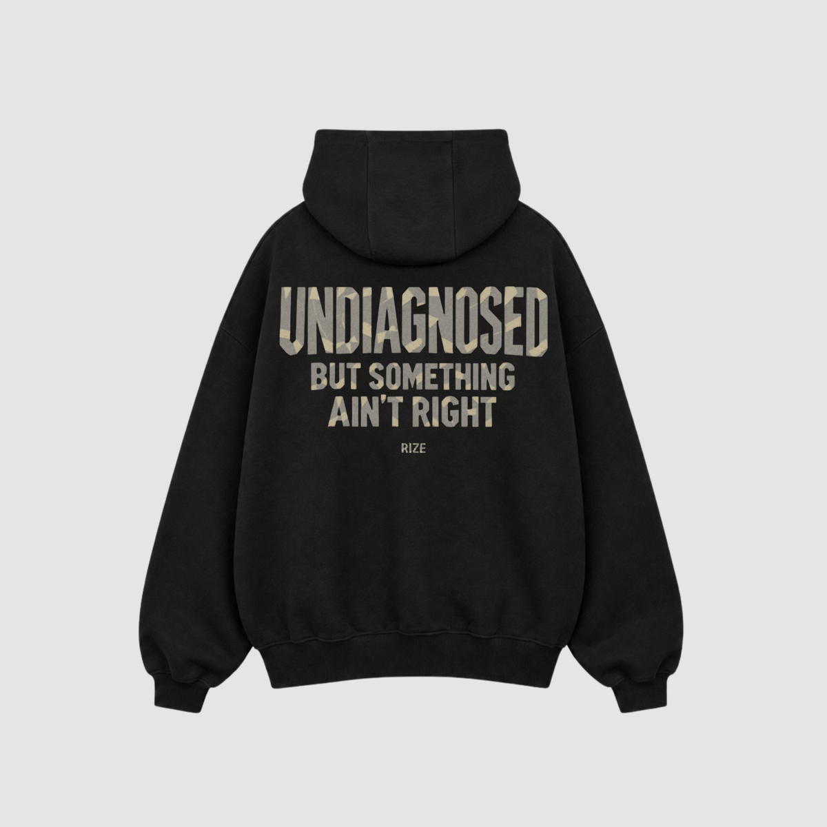 Hoodie von RIZE mit Aufdruck: Undiagnosed, But Something Ain't Right