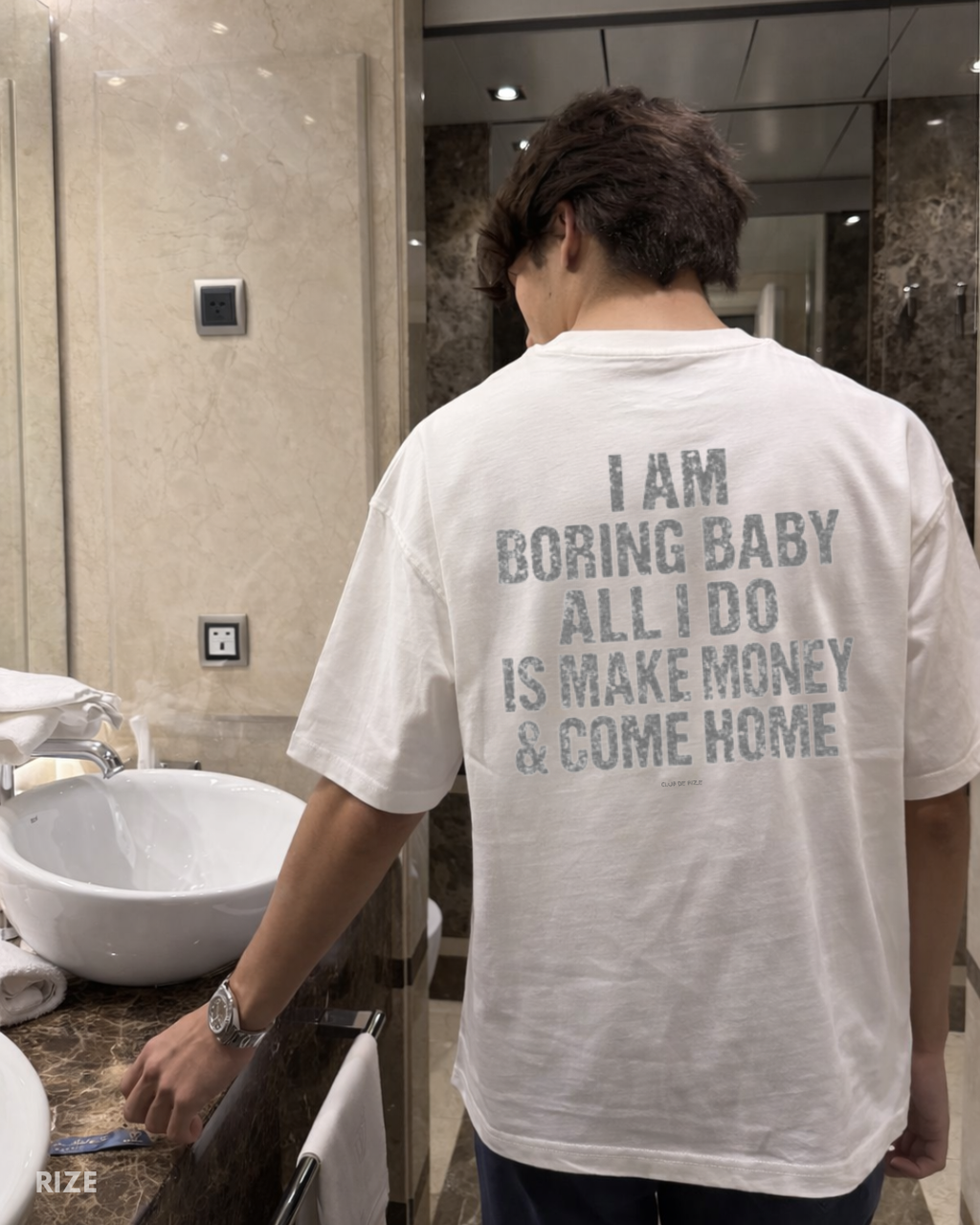 BORING BUT RICH TEE